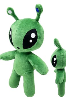 34CM Aftonsparv Green Alien Plush Toy Dolls Cute Animal Stuffed Soft Toy For Childrens Birthday Christmas Gifts