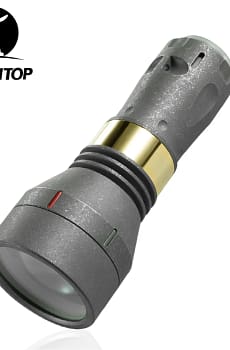 EDC LEP Titanium Stonewash Outdoor Lantern 1700M Camping LED Flashlight Light Torch 18350/18650 Battery Rechargeable Lamp THOR 2