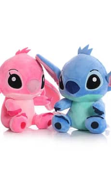 Cartoon Blue Pink Stitch Doll Anime Toys Lilo and Stitch 12CM Kawaii Stich Pendant Accessories Toys Christmas Gifts for Girls