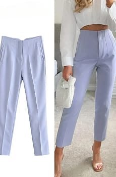 2025 Classic Women’s Pencil Pants Spring Basic Solid High Waist Straight Pant Female Casual Slim Ankle Length Trouser Pantalones