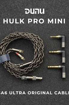 DUNU Hulk Pro Mini SA6 Ultra Original Earphone Cable 2.5/3.5/4.4mm 0.78 2Pin / MMCX Universal Professional Headphone Cable