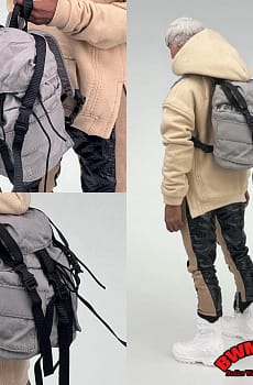 In Stock 1/6 Scale Trendy Male/Female Student Backpack Field Mountaineering Bag fit 12” Action Figure Body Model