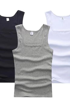 Hot Sale Summer Male clothes Women Basic Elastic tank top Pure Cotton Sleeveless Men’s t-shirt Bodybuilding Fitness T-shirt