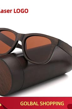 Vintage Wood Sunglasses Bamboo Brown Color Wooden Sun Glasses Men Polarized Women Sun Glasses Square Oculos De Sol Feminino