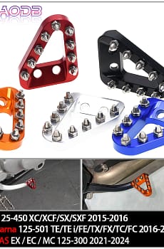 2023 New CNC Rear Brake Pedal Lever Step Plate Tip For KTM SX SXF -XC XCF XCW EXC Husqvarna TC TE FC 125 150 250 350 450 500