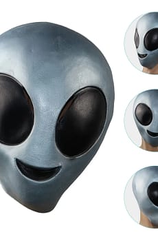 Head Alien Face Decor Ear Halloween Props Novelty Costume Party Full Decorative Miss