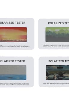 Polarized Sunglasses Tester, Glasses Test Card, Optical Check Paper 100 Pieces, 6x4cm Drop Shipping