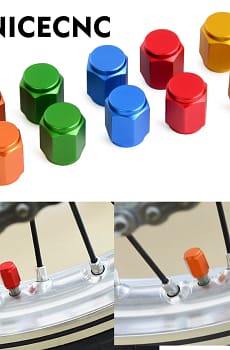 Tire Valve Stem Caps For KTM EXC EXCF SX MX MXC XC XCF 125 200 250 300 350 400 450 500 520 525 Honda CRF 125 150 250 CR SL XL XR