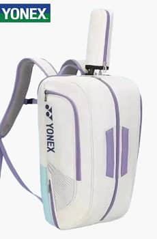 YONEX High Quality Badminton Bag Leather Tennis Racket Sports Shoulder Backpack Multifunctional Maximum Capacity 6 Pieces Racket