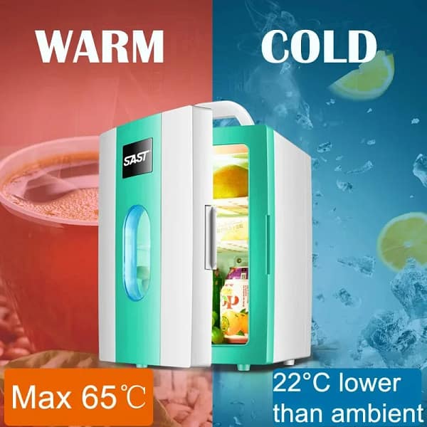 Small 10L mini car refrigerator refrigeration student dormitory cosmetic refrigerator car home dual-use - Image 6