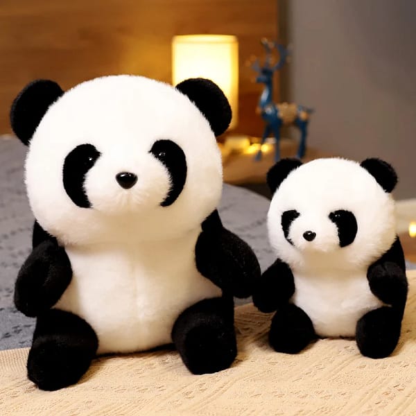 Like Real Wild Animals Plush Toys Round Cute Lifelike Panda Stuffed Dolls Gifts For Kids Boy Girls - Image 2