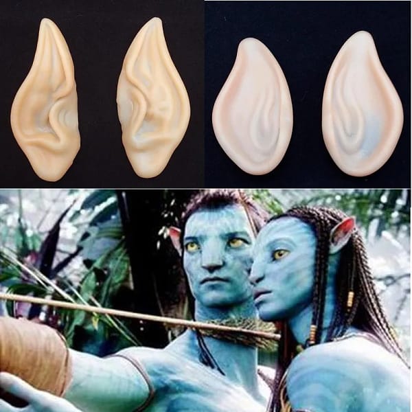 1 Pair Halloween Rave party Cosplay Carnival Movie Avatar Wizard Elf Fairy Alien latex Soft Ears Adult Costume Bar Accessory - Image 3