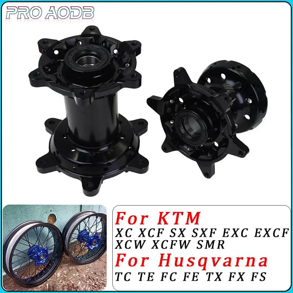 Motorcycle 36 Holes Front Rear Wheel Hub CNC Aluminum Billet For KTM XC XCF SX SXF EXC EXCF XCW XCFW SMR 125 250 300 350 400 500