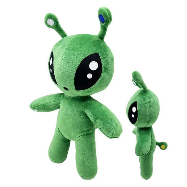 34CM Aftonsparv Green Alien Plush Toy Dolls Cute Animal Stuffed Soft Toy For Childrens Birthday Christmas Gifts