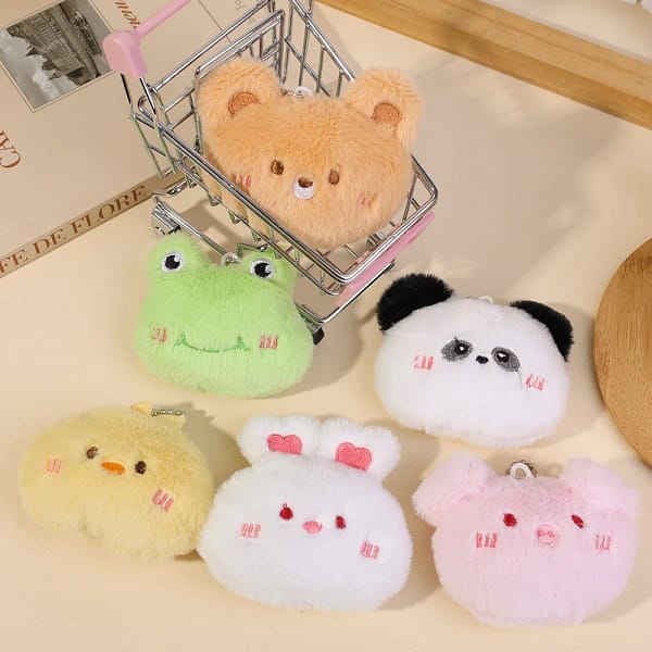 Cute Plush Doll Keychain Cartoon Backpack Pendant Animal Bag Pendants Key Ring Decoration Adult Child Doll Key Chains Gifts - Image 6