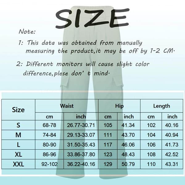 Y2K Cargo Pants Womens High Waisted Straight Leg Trousers Streetwear Harajuku Solid Color Multi-Pocket Sweatpants Pantalones - Image 6