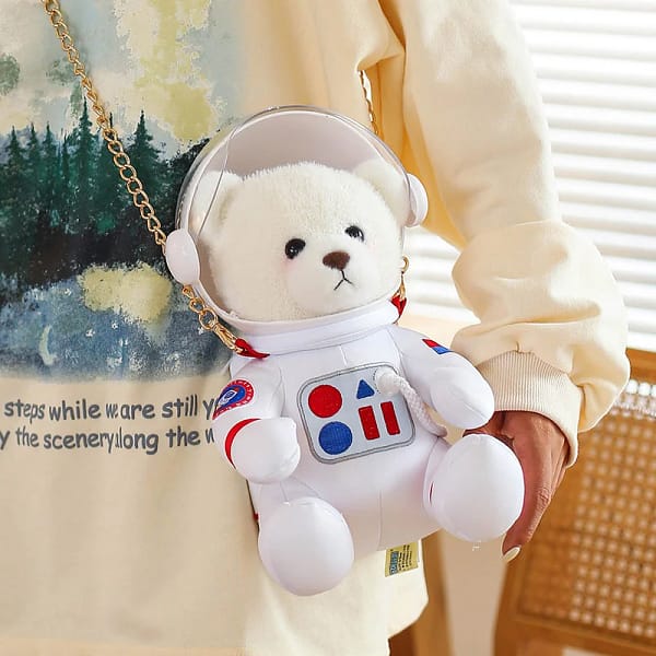 Space Teddy Bear Astronaut Plush Stuffed Toys Backpack Gift Box Decor Children's School Bag Doll Home Decor Christmas Gifts - Image 2