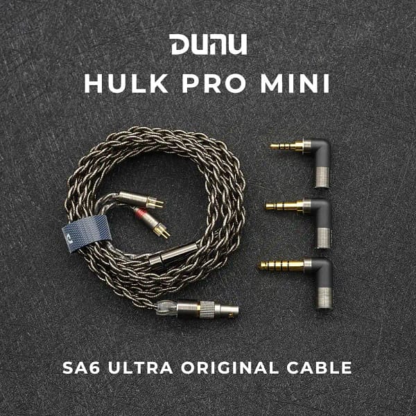 DUNU Hulk Pro Mini SA6 Ultra Original Earphone Cable 2.5/3.5/4.4mm 0.78 2Pin / MMCX Universal Professional Headphone Cable