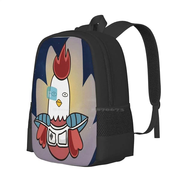 Eccentric Rooster'S Daily Life Day 3 " " Backpacks For School Teenagers Girls Travel Bags Erdl Rooster Funny Hip Hit Chicken - Image 2