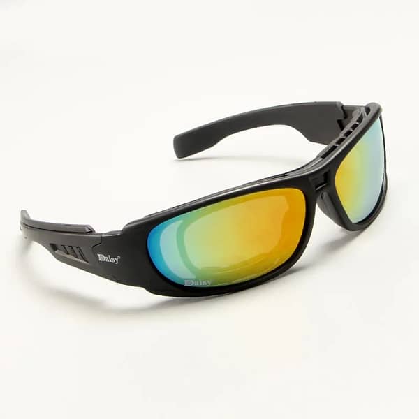 C6 Outdoor Tactical Glasses Bicycle Sports Sunglasses Airgun Tactical Shooting Glasses Windproof and Dustproof Polarized Glasses - Image 4