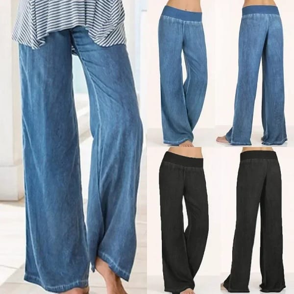 Plus Size Jeans Women's Thin Wide Leg Pants Casual Streetwear Vintage Baggy Jeans Fashion Trousers Pantalones Vaqueros Mujer