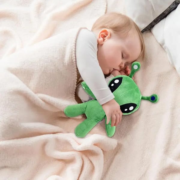 34CM Aftonsparv Green Alien Plush Toy Dolls Cute Animal Stuffed Soft Toy For Childrens Birthday Christmas Gifts - Image 3