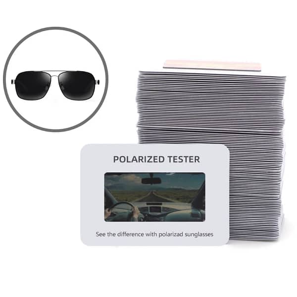 Polarized Sunglasses Tester, Glasses Test Card, Optical Check Paper 100 Pieces, 6x4cm Drop Shipping - Image 4