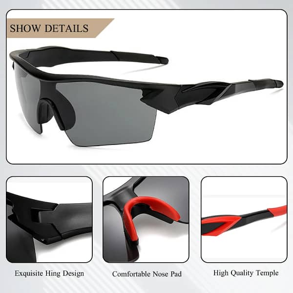 CRIXALIS New Classics Sunglasses for Men 2024 Fashion Cycling Sun Glasses Women Outdoor Sports Shades Male UV400 zonnebril heren - Image 6