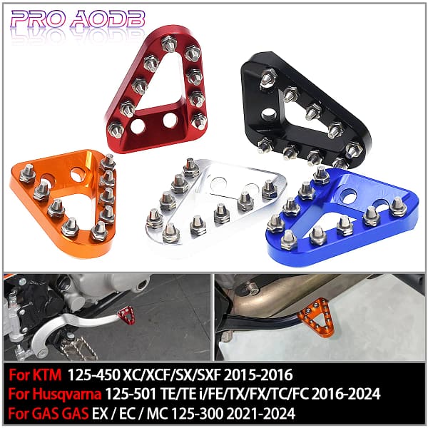 2023 New CNC Rear Brake Pedal Lever Step Plate Tip For KTM SX SXF -XC XCF XCW EXC Husqvarna TC TE FC 125 150 250 350 450 500