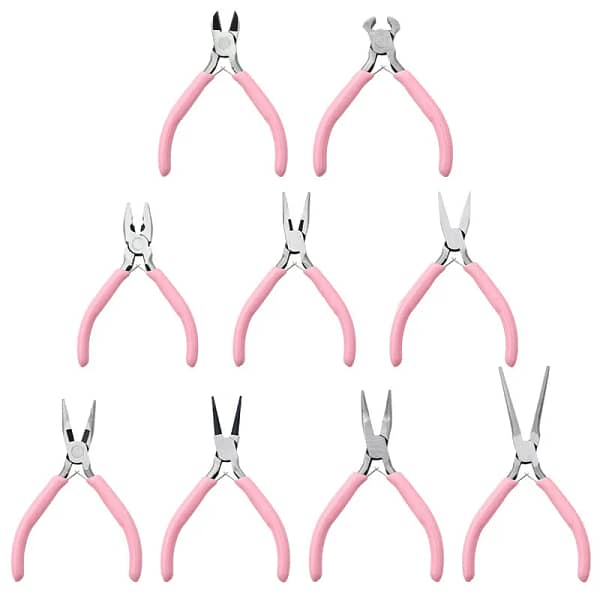 1PCS Mini Pliers Diagonal Pliers Round Bent Needle Nose Cutter Handcraft Beading Insulated Plier For Jewelry Making Hand Tool - Image 4