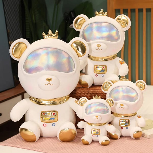 Space Teddy Bear Astronaut Plush Stuffed Toys Backpack Gift Box Decor Children's School Bag Doll Home Decor Christmas Gifts