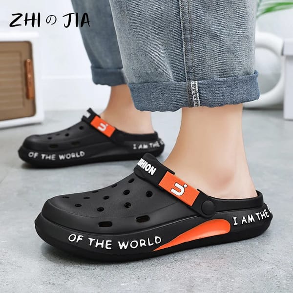 Men's Hole Shoes Outdoor Beach Breathable Sandals Lightweight Comfortable EVA Slippers Street Sandals Fashion Casual Footwear - Image 4