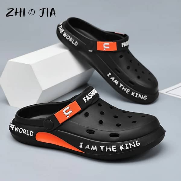 Men's Hole Shoes Outdoor Beach Breathable Sandals Lightweight Comfortable EVA Slippers Street Sandals Fashion Casual Footwear - Image 2