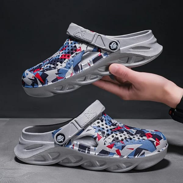 Men's 2023 Summer Shoes Men Slippers Breathable Non-slip Mules Male Garden Shoes Casual Beach Sandals Zapatos - Image 2