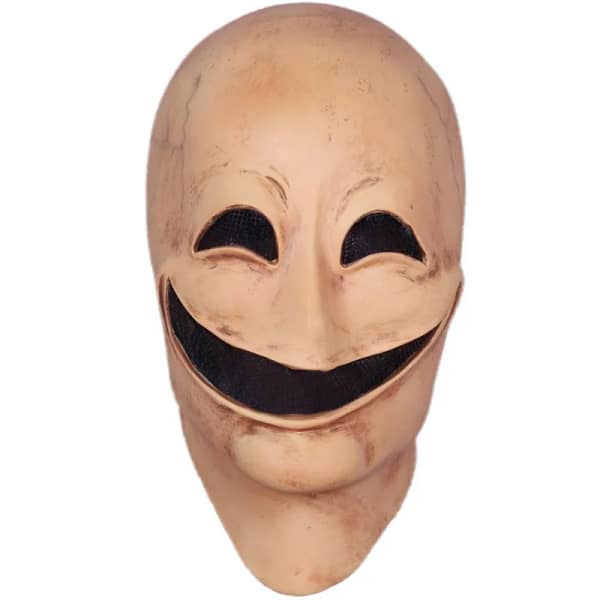 Horror Smile No Face Man Latex Mascara Head Cover Disguise Cosplay Scary Alien Helmet Halloween Costume Faceless Mask for Men