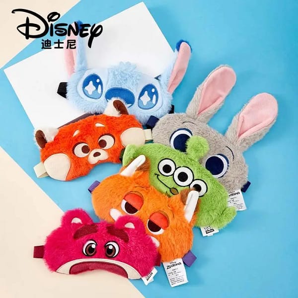 Disney Stitch Eye Mask Cartoon Lunch Break Sleep Shade Alien Lotso Eye Mask Cute Lilo & Stitch Girl Plush Eye Mask Wholesale