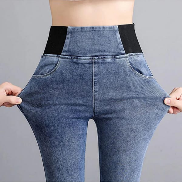 Oversize 26-38 Black Skinny Pencil Jeans Women High Waist Slim Denim Pants Stretch Leggings Vaqueros Casual Pantalones Jean 2024 - Image 4