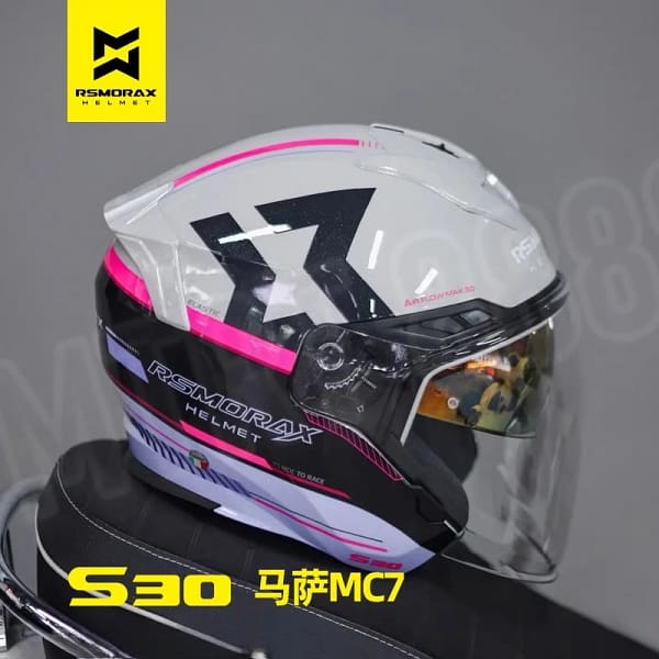 Motorax S30 Motorcycle Helmet 3/4 Face Helmet Casco De Moto Electric Motobike DOT Capacete Scooter Double Lens Anti-Glare - Image 5