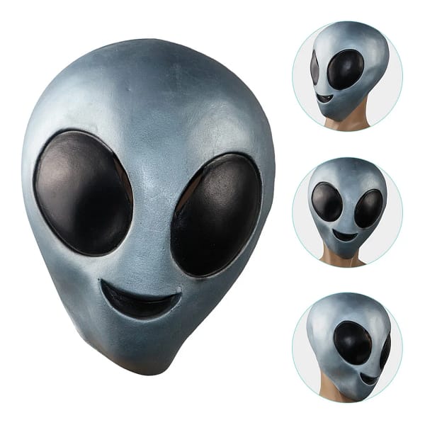 Head Alien Face Decor Ear Halloween Props Novelty Costume Party Full Decorative Miss