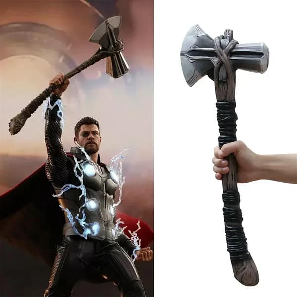 Cosplay Superhero Thor Stormbreaker Tomahawk Hammer Mjolnir axe figure Collection model halloween Costume party kids stage show - Image 4