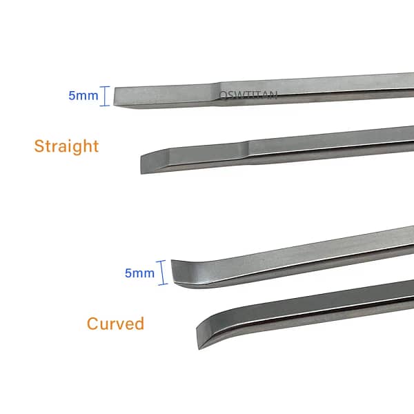 Stainless steel UBE bone knife bone chisel Straight Curved Dual Channel Spinal Endoscopy Minimally Invasive Orthopaedics - Image 2