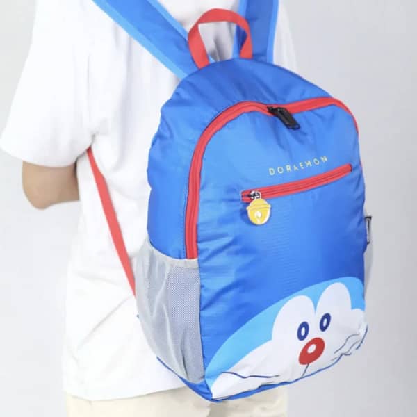 Doraemon Printed Hiking Bag Cartoon Doraemon Large Capacity Multi-compartment Foldable Backpack Portable Storage Holiday Gifts - Image 2