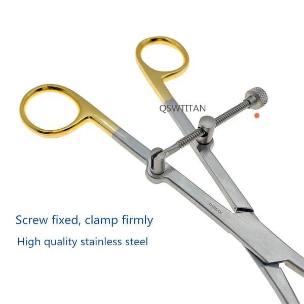 Orthopedic Bone Reduction Forceps with Drill Guide Orthopedic Bone Plate Holding Forceps Veterinary Surgical Instrument - Image 2