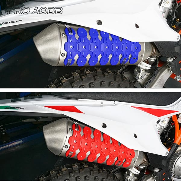 Universal Parts Motocross Exhaust Heat Shield Muffler Protector Cover For KAWASAKI KX KLX KTM XC EXC SX SXF XCF XCW Dirt Bike - Image 2