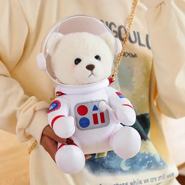 Space Teddy Bear Astronaut Plush Stuffed Toys Backpack Gift Box Decor Children's School Bag Doll Home Decor Christmas Gifts - Image 3