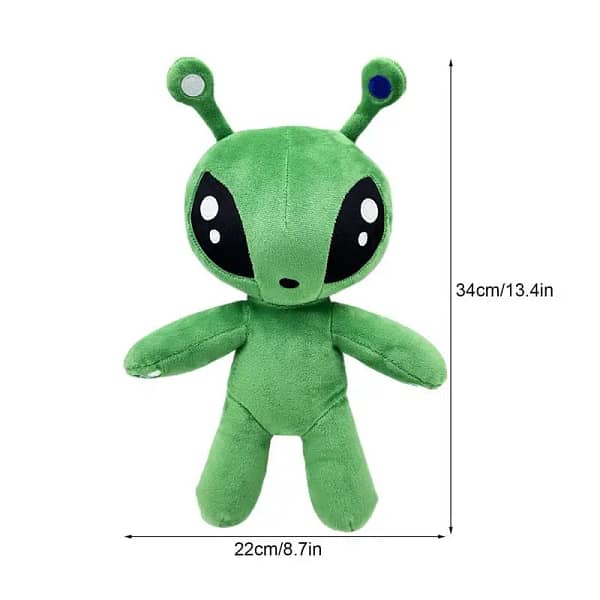 34CM Aftonsparv Green Alien Plush Toy Dolls Cute Animal Stuffed Soft Toy For Childrens Birthday Christmas Gifts - Image 6