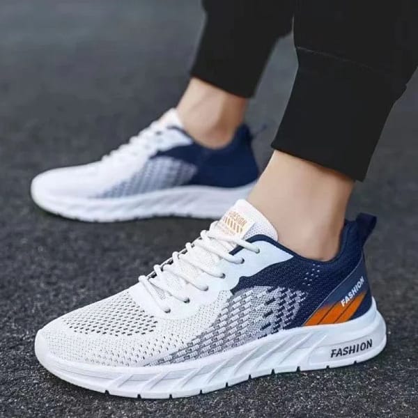 Men's Sports Shoes Summer New Mesh Breathable Walking Shoes Fashionable Breathable Knitted Men's Shoes Zapatos De Tenis - Image 2