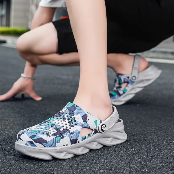 Men's 2023 Summer Shoes Men Slippers Breathable Non-slip Mules Male Garden Shoes Casual Beach Sandals Zapatos - Image 4