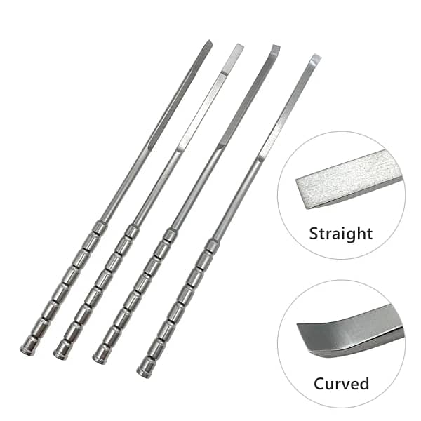 Stainless steel UBE bone knife bone chisel Straight Curved Dual Channel Spinal Endoscopy Minimally Invasive Orthopaedics