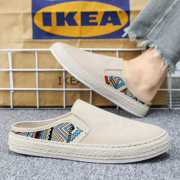 FashionVersatile Non-slip Shoes Half Slippers Casual Shoes For Men Mules Loafers Flat Sneakers Walking Footwear Zapatos Hombre - Image 5